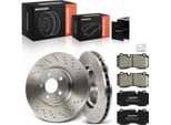 Frankberg 2X Dischi Freno 4X Pastiglie Freno Asse Anteriore Per Mercedes-Benz Classe S W221 2.1L 3.0L 3.5L 4.7L 2005-2013