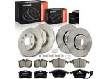 Frankberg 4X Dischi Freno 8X Pastiglie Freno Asse Anteriore Asse Posteriore Per Vw Bora Audi A3 Seat Leon Toledo Ii Skoda Octavia I Combi