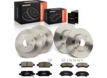 Frankberg 4X Dischi Freno 8X Pastiglie Freno Asse Anteriore Asse Posteriore Per Nissan X-Trail T31 2.0L 2.5L 2007-2013
