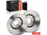 Frankberg 2X Dischi Freno Asse Anteriore Per Audi A4 Avant Cabriolet A6 Seat Exeo St Skoda Superb I 1997-2013