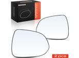 Frankberg 2X Vetro Specchio Esterno Anteriore Sinistro Destro Per Honda Jazz Ii Gd GE2 GE3 2002-2004