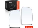 Frankberg 2X Vetro Specchio Esterno Anteriore Sinistro Destro Per Nissan NV400 Van Bus X62 X62B