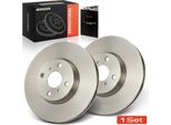 Frankberg 2X Dischi Freno Asse Anteriore Per Toyota Corolla Notchback Ractis Yaris Furgone/Hatchback 2005-2017