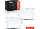 Frankberg 2X Vetro Specchio Esterno Anteriore Sinistro Destro Per Vw Polo 6C1 6R1 Up! 121 122 123 Bl