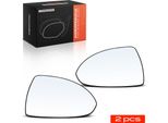Frankberg 2X Vetro Specchio Esterno Anteriore Sinistro Destro Per Opel Corsa D S07