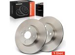Frankberg 2X Dischi Freno Asse Anteriore Per Daihatsu Charade Viii Toyota Yaris Furgone/Hatchback 2005-2020