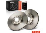 Frankberg 2X Dischi Freno Asse Anteriore Per Vw Sharan Tiguan Allspace Seat Alhambra Van Tarraco Skoda Kodiaq