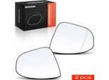 Frankberg 2X Vetro Specchio Esterno Anteriore Sinistro Destro Per Opel Astra J Caravan