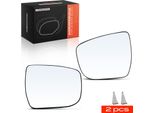 Frankberg 2X Vetro Specchio Esterno Anteriore Sinistro Destro Per Nissan Juke Qashqai Ii