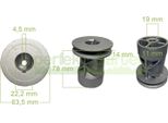 Supporto Lama Ø22,2 Mm Per AL-KO Comfort 46 51 Spi A B Solo 5210 5231 SP-A 441981