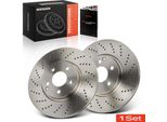 Frankberg 2X Dischi Freno Asse Anteriore Per Mercedes-Benz Classe C Coupé W204 C204 S204 2007-2014