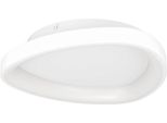 Eglo Deckenleuchte "Lortello Deckenlampe, Dreieckige BüRolampe, Metall Und Kunststoff", Weiß, 1, Ø 35Cm H: 7,5Cm, 1 Stk., Leuchten, Wand-/Deckenleuchte - H7,5 X Ø35 Cm - Weiß - 12W Inkl., Deckenleuchte