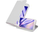 Cadorabo Custodia Per Cellulare Per Samsung Galaxy J7 2016 Custodia Protettiva In Argento Cover Etui Book Case Booklet