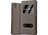 Cadorabo Custodia Protettiva Per Sony Xperia Z5 Premium Cover In Marrone Custodia Del Telefono Cellulare Custodia A Libro Custodia Cover