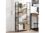 Maison Exclusive - Scaffale Libri 4 Ripiani Rovere 60X27,6X124,5 Legno Multistrato