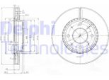 2X Disco Freno Delphi BG4016 Per Kia Cerato (Ld) Cerato Notchback (Ld) 47 3Mm