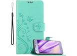 Cadorabo Cover Per Samsung Galaxy J3 2017 Cover Protettiva In Turchese Cover Protettiva Cover Per Telefono Cellulare Custodia Fiori Custodia Fiori