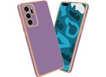 Cadorabo Custodia Protettiva Per Huawei P40 Cover In Viola Telefono Cellulare Cover Tpu Silicone Fotocamera Protezione Caso