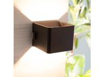 Brillante Applique Led Portatile Nera Iseo Per Esterni | 300 Lm 3000 K | Ricaricabile Via Usb | Rilevatore Di Movimento