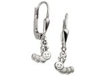 Paar OhrhäNger Jobo "Ohrringe Kinderohrringe Raupe 20 Mm", Silber 925, Ohrringe, MäDchen, Silber 925 (Sterlingsilber), 925 Silber Rhodiniert