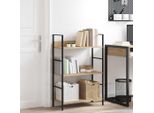 Maison Exclusive - Scaffale Libri 3 Ripiani Rovere 60X27,6X90,5 Legno Multistrato