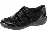 Semler Birgit B6015-001 Scarpa Slip-On Da Donna, Comoda, Nera, Pelle, Nuovo - Ballerina Comoda Da Donna / Scarpa Slip-On, Nera, Pelle (K-Lack/Samtchevreau)