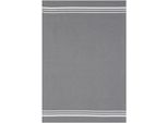 Geschirrtuch STUCO Waffel, farbig, grau (grau, weiß), B:50cm L:70cm, 100% Baumwolle, Geschirrtücher, Geschirrtuch