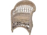 Relaxsessel, Grau (Kubu Grau, Ohne Kissen), B:65Cm H:85Cm T:65Cm, Hofmann Living And More, Sessel, Relaxsessel, Handgeflochten