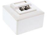 Inline® 74202D Scatola Di Giunzione Cat.5E, Ap/Up 2X Presa RJ45, Ral 9010, Bianco