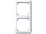 Merten Sistema M Cornice A 2 Ingressi Bianco Polare Lucido