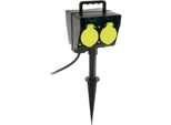 As Schwabe Presa Di Corrente Da Giardino A 2 Vie Con Timer (60685)