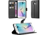 Custodia Cadorabo Per Samsung Galaxy S6 Edge Cover Protettiva In Nero Custodia Per Cellulare Cover Chiusura Magnetica