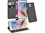 Cadorabo Custodia Per Samsung Galaxy S6 Custodia Protettiva In Nero Custodia Per Cellulare Cover Chiusura Magnetica