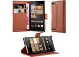 Cadorabo Custodia Per Huawei Ascend G6 Custodia Protettiva In Marrone Custodia Per Cellulare Cover Chiusura Magnetica