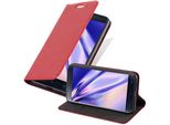 Cadorabo Custodia Per Asus Zenfone 3 (5,5 Pollici) Custodia Protettiva In Rosso Telefono Cellulare Custodia Cover Chiusura Magnetica
