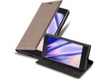 Cadorabo Custodia Per Sony Xperia Xz / Xzs Cover Protettiva In Marrone Custodia Per Cellulare Cover Chiusura Magnetica
