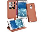 Cadorabo Custodia Per Samsung Galaxy Note Edge Custodia Protettiva In Marrone Custodia Per Cellulare Cover Chiusura Magnetica