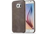 Cadorabo Custodia Protettiva Per Samsung Galaxy S6 Cover In Marrone Custodia Rigida Cover Per Telefono Cellulare Custodia In Ecopelle