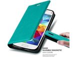 Cadorabo Cover Per Samsung Galaxy S5 Mini / S5 Mini Duos Cover Protettiva In Turchese Custodia Per Cellulare Case Cover