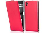 Cadorabo Custodia Per Sony Xperia Z5 Custodia Protettiva In Rosso Flip Custodia Del Telefono Cellulare Copertura In Similcuoio
