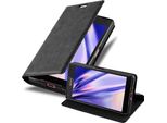 Cadorabo Custodia Per Sony Xperia Z5 Compact Cover Protettiva In Nero Custodia Per Cellulare Cover Chiusura Magnetica