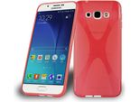 Cadorabo Custodia Del Telefono Cellulare Per Samsung Galaxy A8 2015 In Rosso Cover Tpu Silicone Back Cover Case