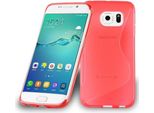Cadorabo Custodia Protettiva Per Samsung Galaxy S6 Edge In Rosso Custodia Del Telefono Cellulare Tpu Custodia In Silicone