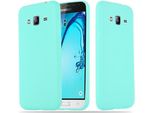 Cadorabo Custodia Per Samsung Galaxy J3 2015 Custodia Protettiva In Blu Custodia Del Telefono Cellulare Tpu Custodia In Silicone Copertura