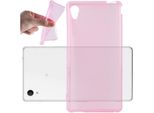 Cadorabo Custodia Per Sony Xperia M4 Aqua Custodia Protettiva In Rosa Tpu Protettivo Silicone Cover Etui Custodia