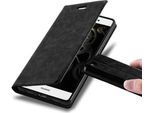 Custodia Cadorabo Per Huawei P8 Lite 2015 Cover Protettiva In Nero Custodia Per Telefono Cellulare Cover Chiusura Magnetica