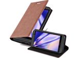 Cadorabo Custodia Per Htc One M9 Custodia Protettiva In Marrone Custodia Per Cellulare Cover Chiusura Magnetica