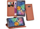 Cadorabo Custodia Per Samsung Galaxy A7 2015 Custodia Protettiva In Marrone Custodia Per Cellulare Cover Chiusura Magnetica