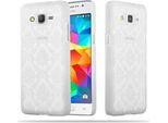 Cadorabo Cover Per Samsung Galaxy Grand Prime Cover Protettiva In Bianco Custodia Rigida Cover Protettiva Cover Fiori Cover Telefono Cellulare