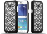 Cadorabo Cover Per Samsung Galaxy J7 2015 Cover Protettiva In Nero Custodia Rigida Cover Protettiva Fiori Cover Telefono Cellulare